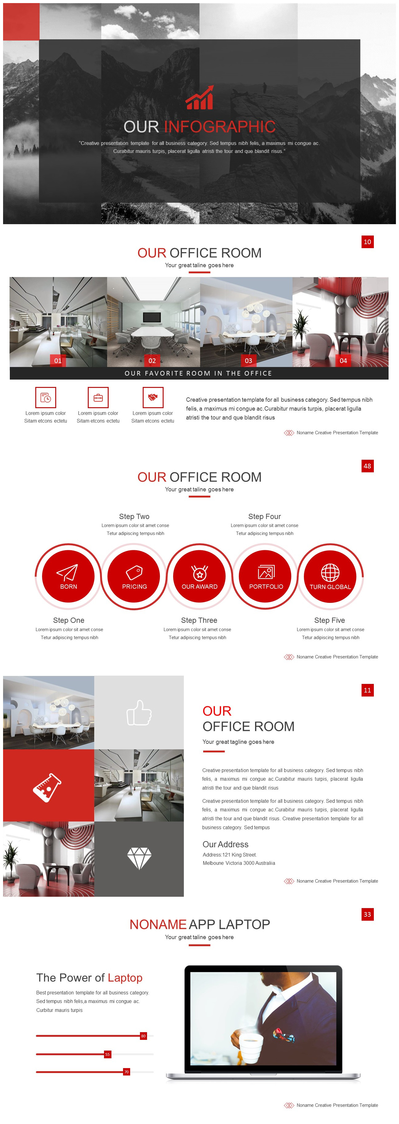 灰色拼图欧美商务工作汇报ppt模板
