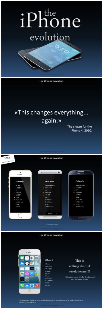 深蓝色iPhone系列PPT模板下载-聚给网