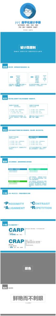 扁平化设计教育教学课件PPT模板下载-聚给网