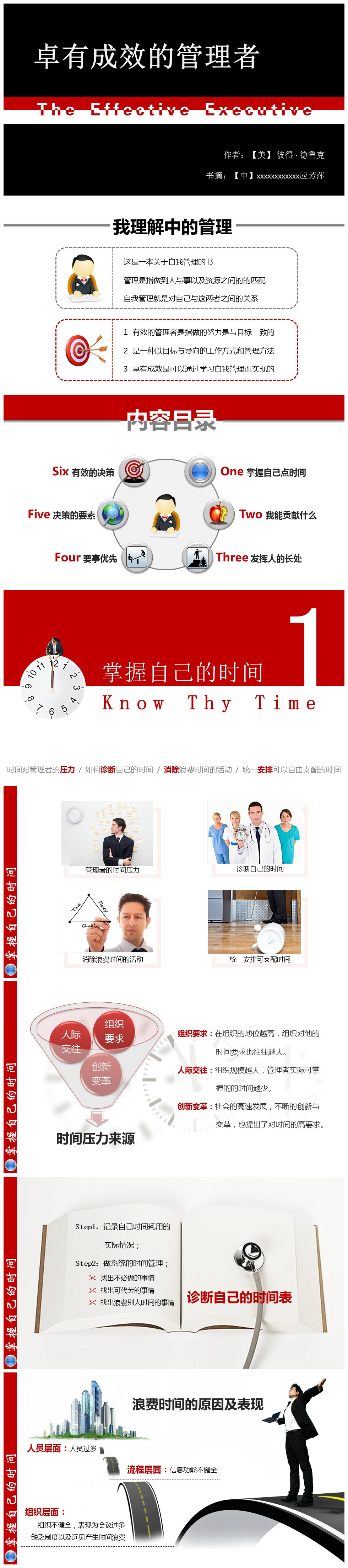 经典红色稳重大气商务企业管理PPT模板下载