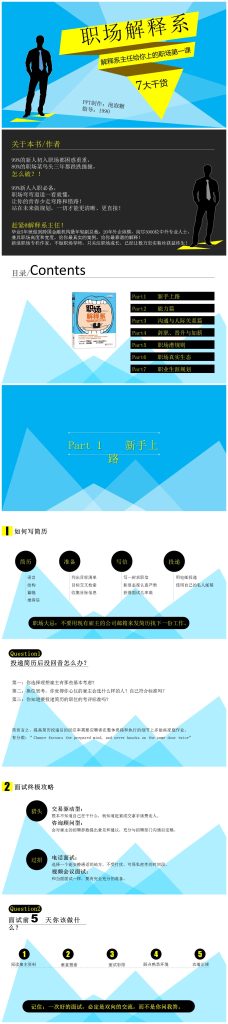 卡通创意职场小白培训PPT模板下载-聚给网