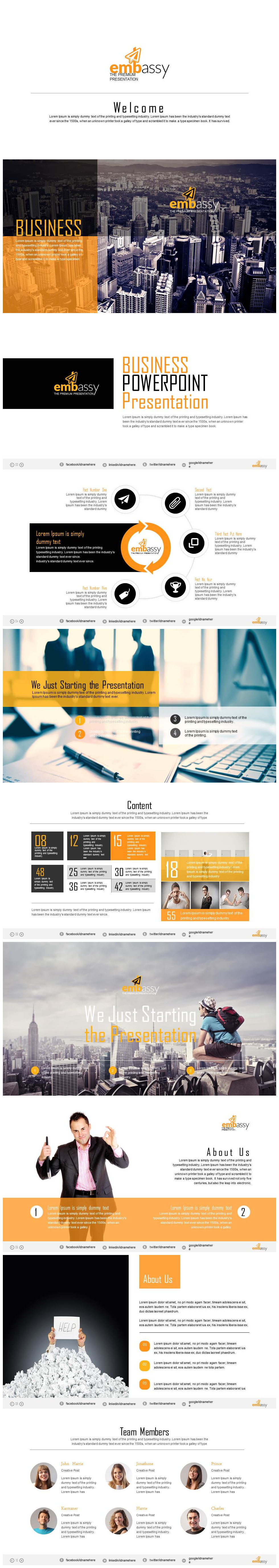 欧美商务公司年终工作总结ppt模板-聚给网