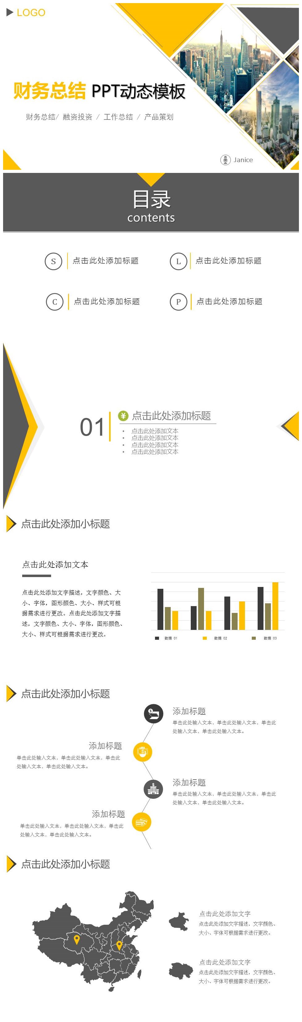 企业公司财务部财务总结汇报ppt模板-聚给网