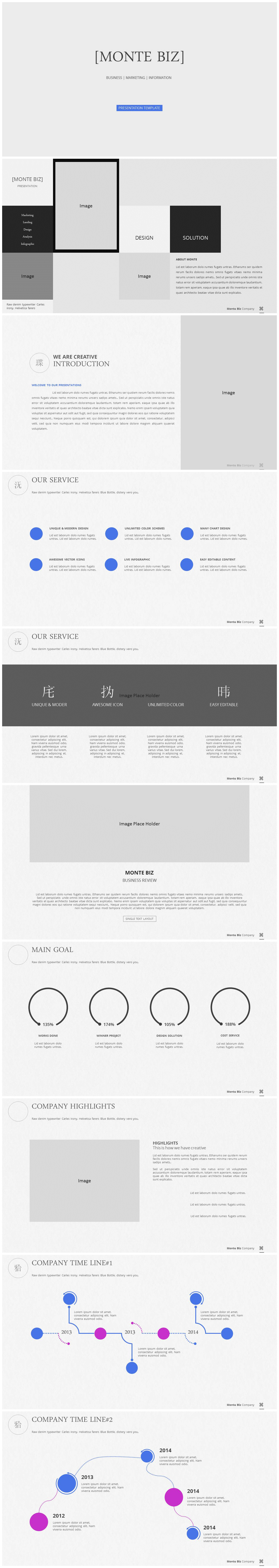 极简欧美风格公司年终工作总结PPT模板