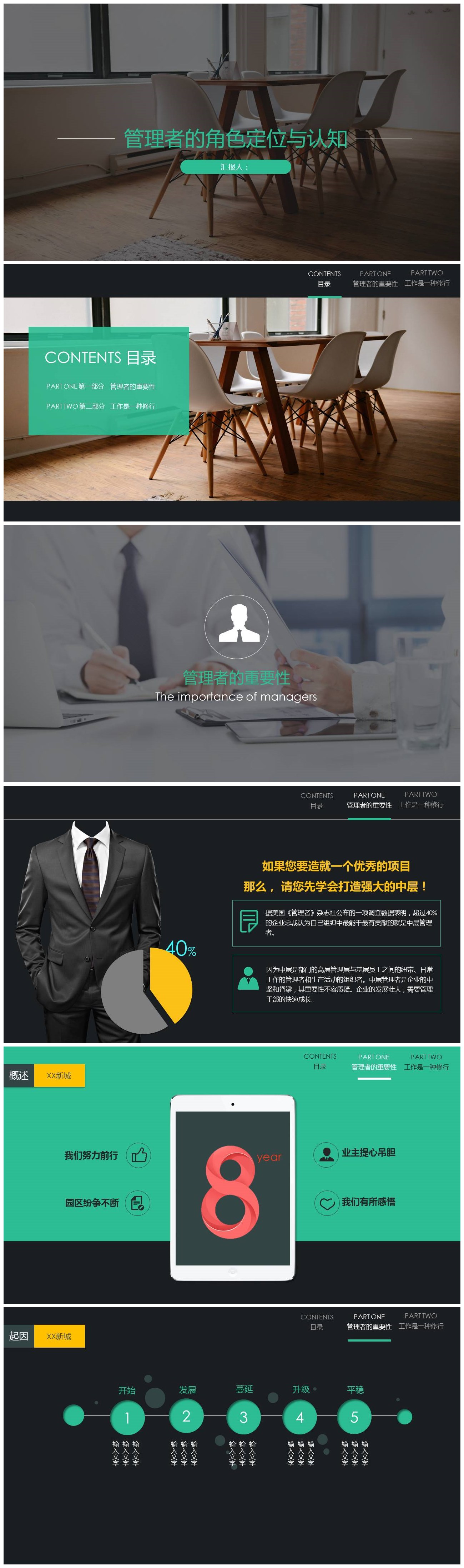 现代时尚人事部新员工入职培训ppt模板