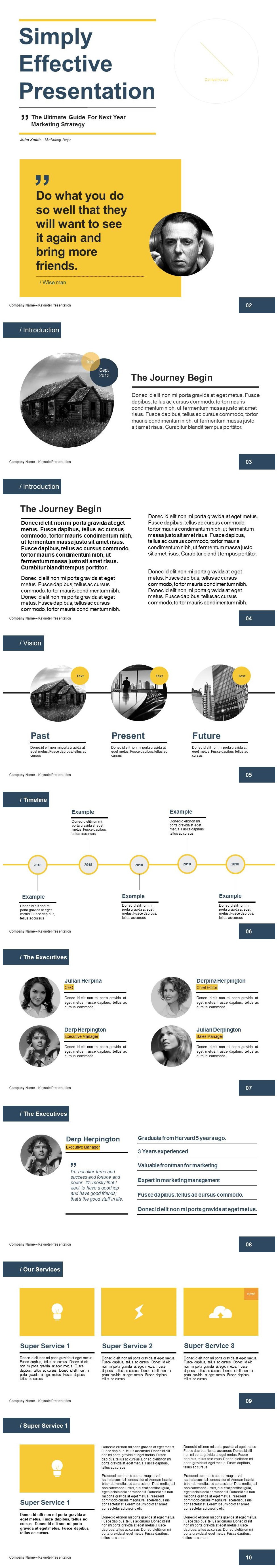简约商务欧美风格年终工作总结PPT模板