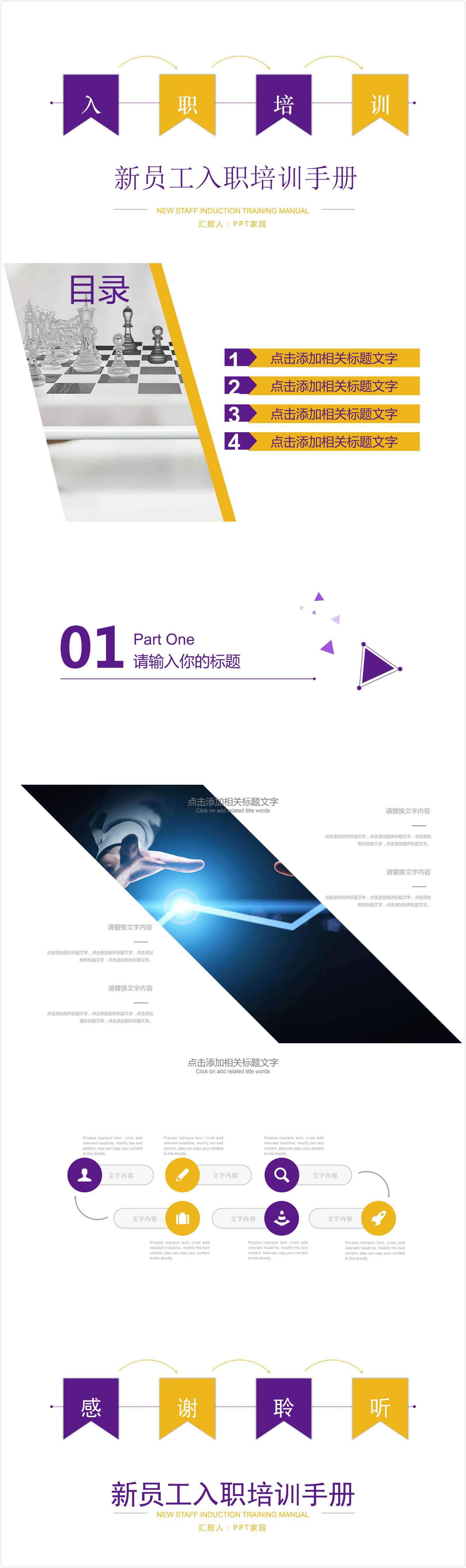 新员工入职培训ppt模板