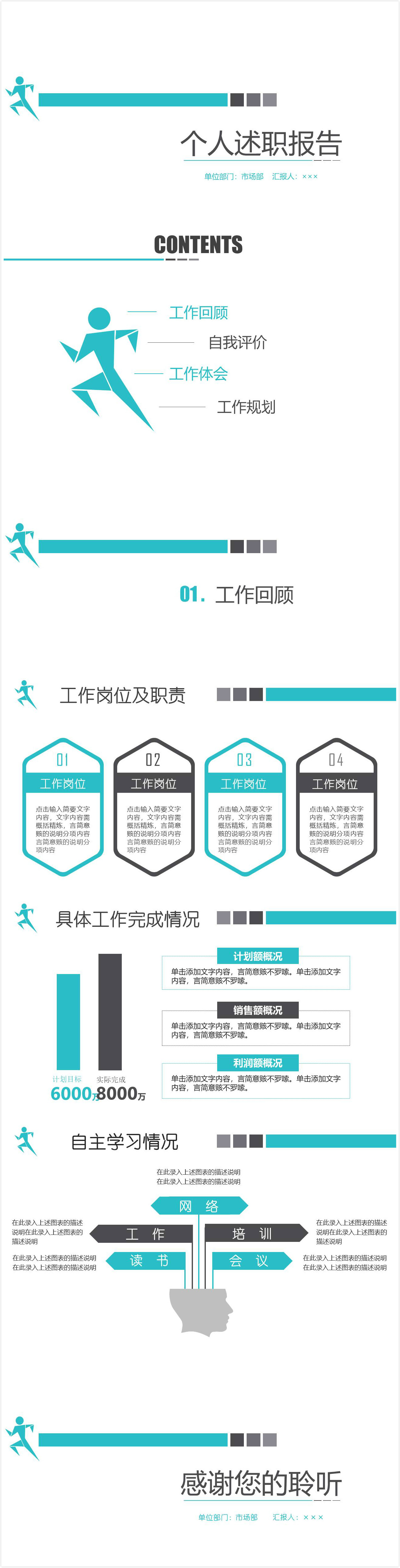 时尚大气简约转正ppt模板-聚给网