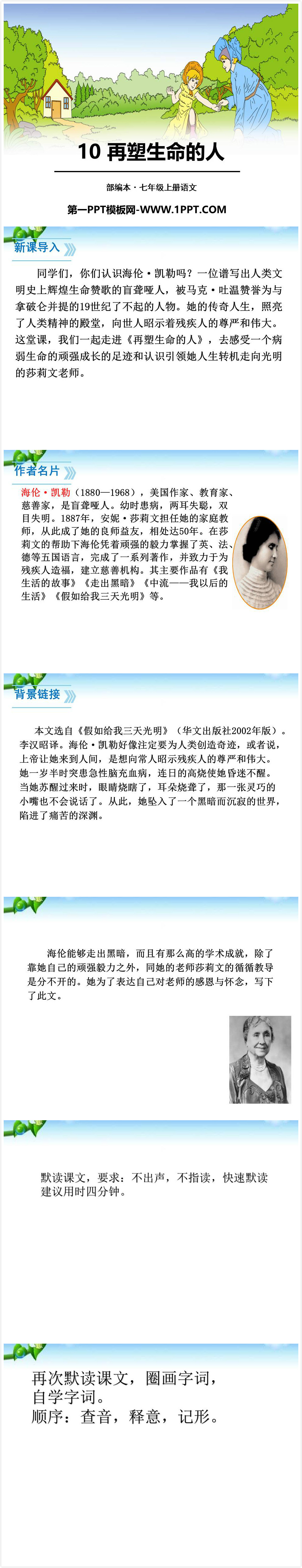 时尚简约大气再塑生命的人优秀ppt-聚给网