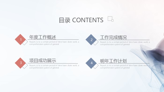 清新简洁大气公司职级晋升ppt模板