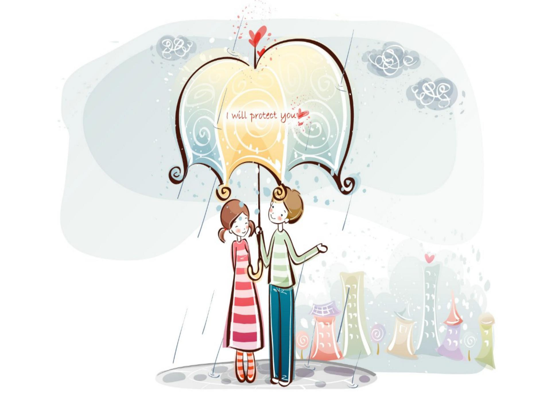 单车情侣PPT模板