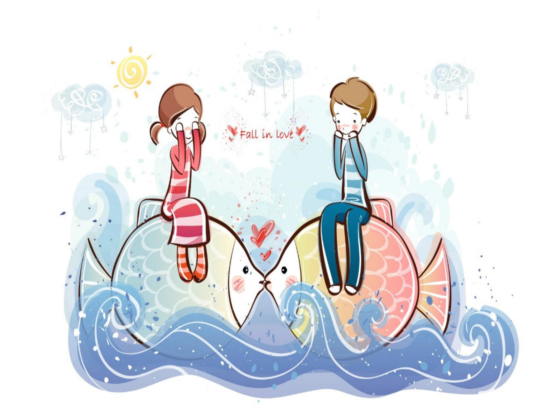 单车情侣PPT模板