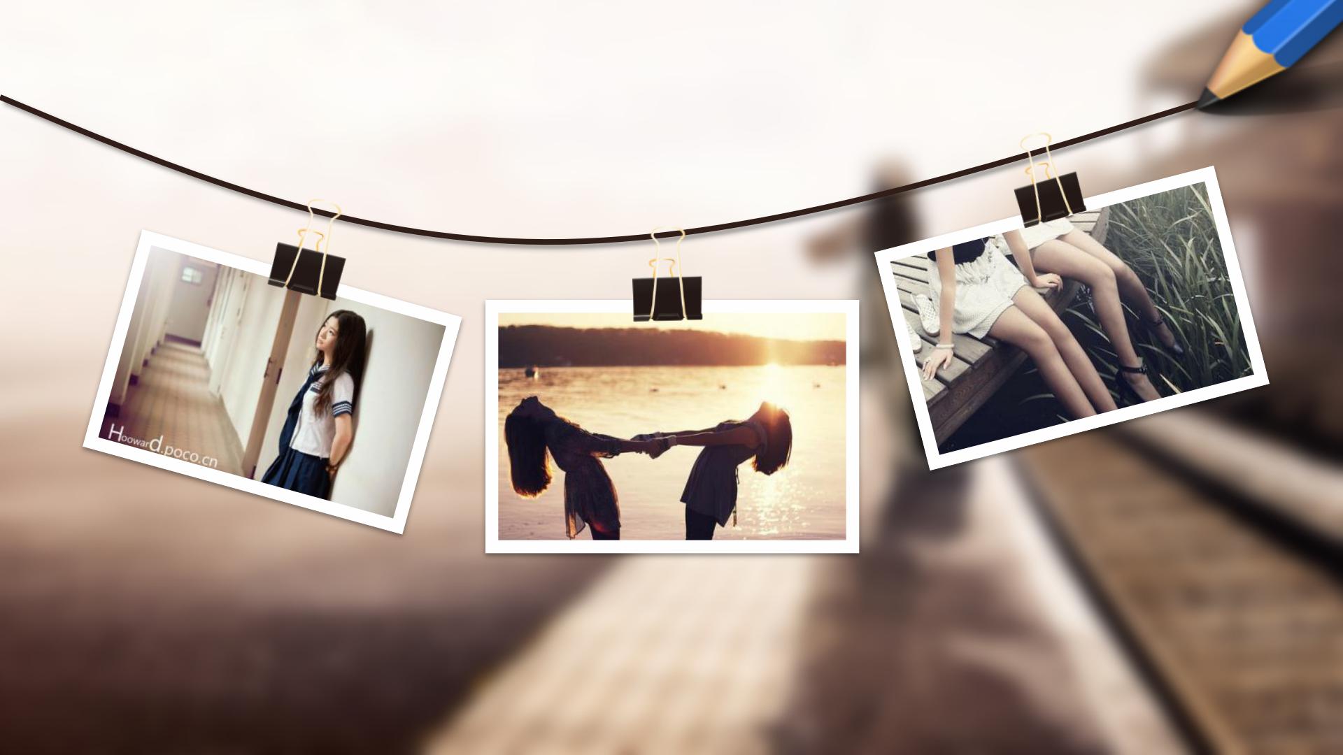 怀旧青春毕业纪念册PPT模板