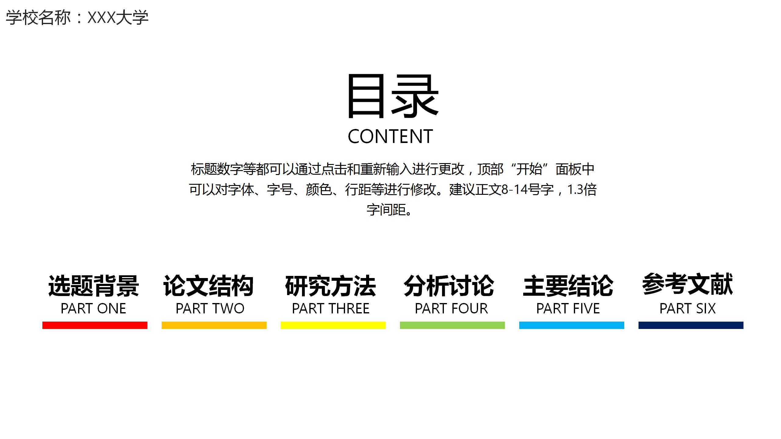 计算机专业论文毕业答辩ppt模板