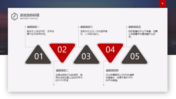 简洁清新大气公司项目介绍ppt模版