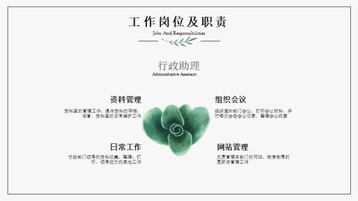 清新简洁大气教师职称述职报告ppt模版