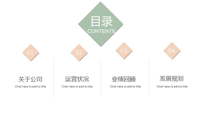 简洁清新时尚宝宝成长记录册ppt模板