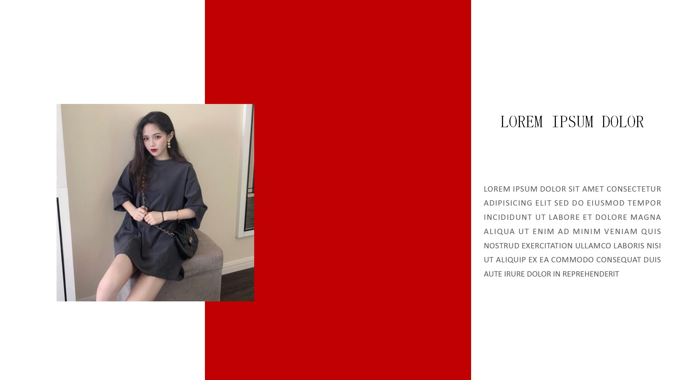 红色时尚风格618电商大促ppt模板