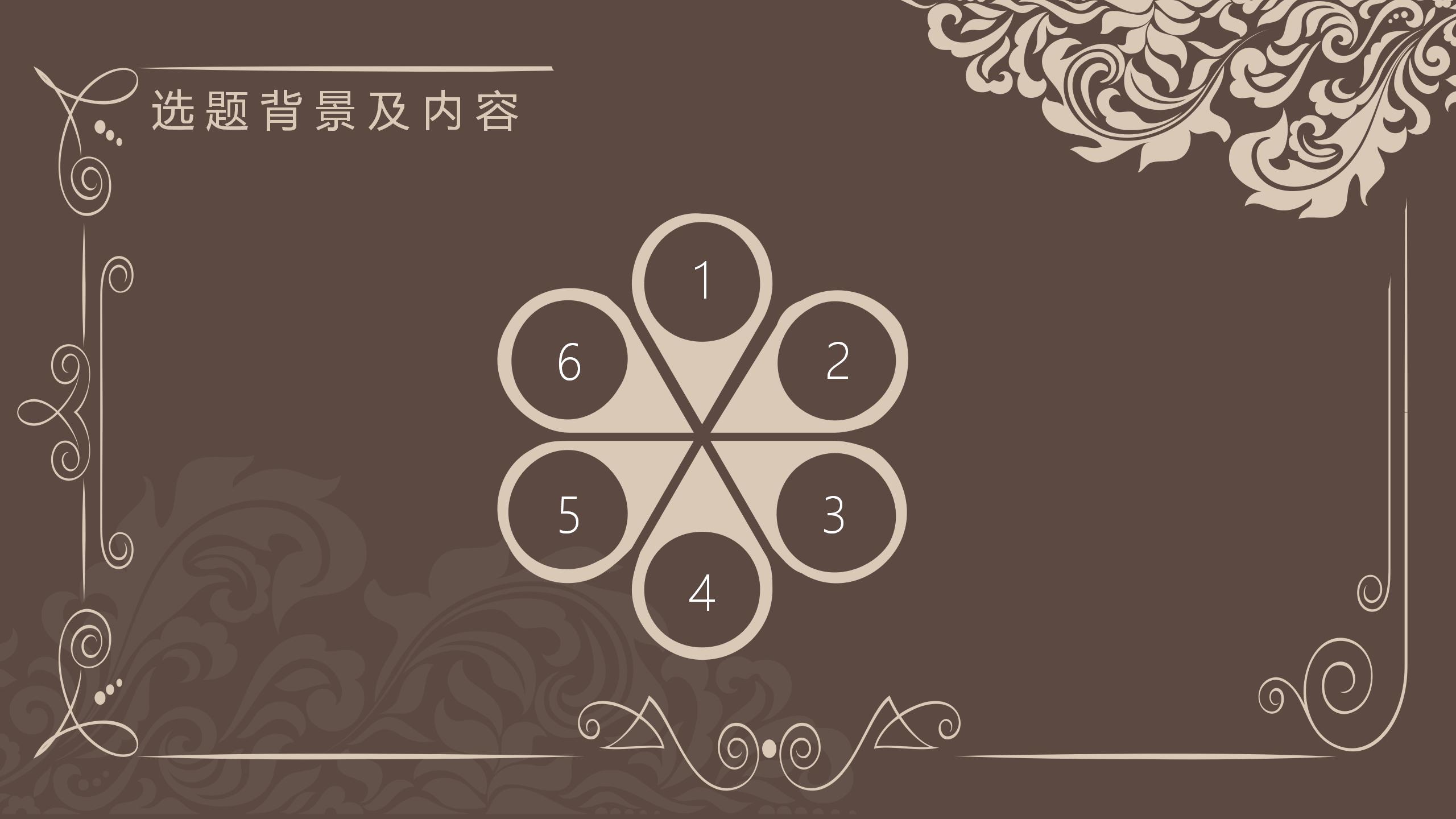深色古典风通用毕业论文答辩ppt模板