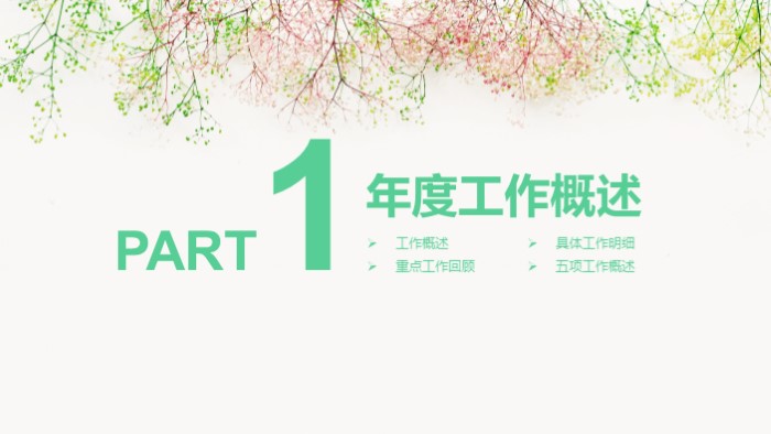 清新时尚大气高校毕业生晚会ppt模板