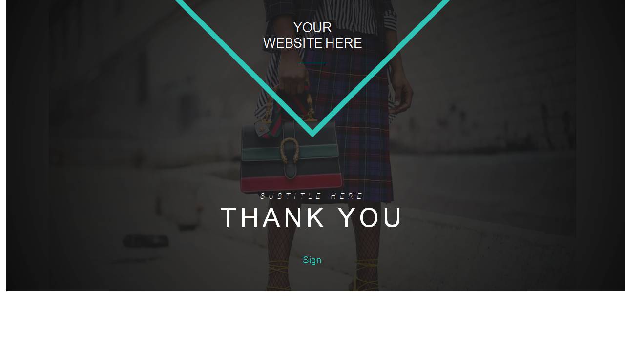 大气清新时尚行业ppt模板 