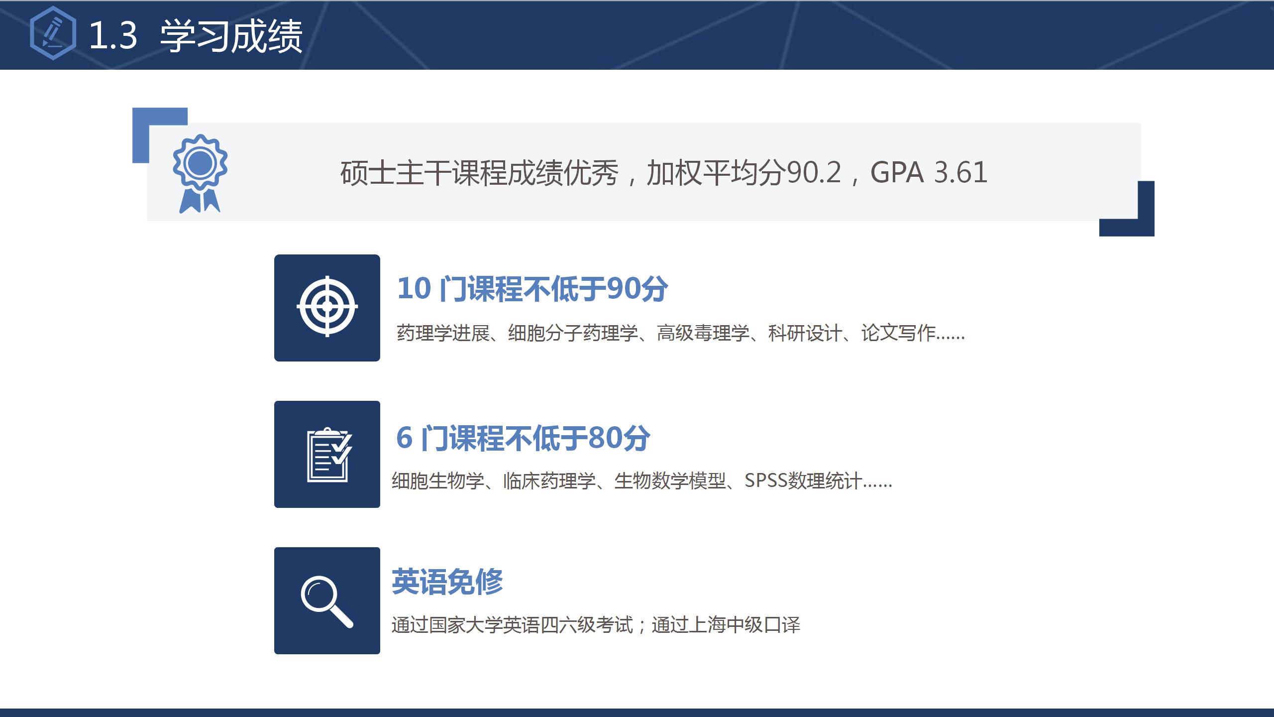 简约干练大学博士入学复试报告ppt模板