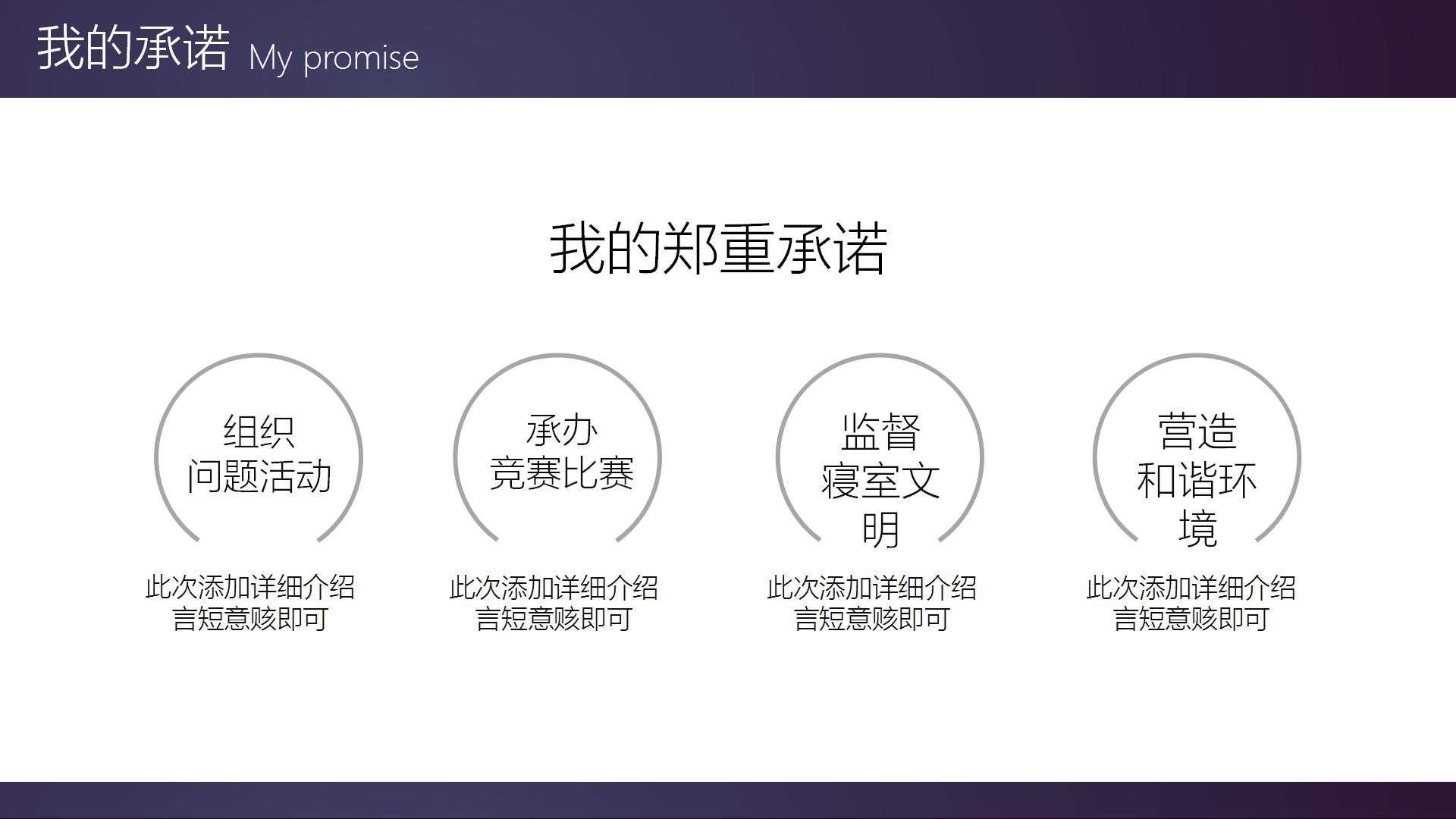 创意大气大学生竞选部长ppt模板