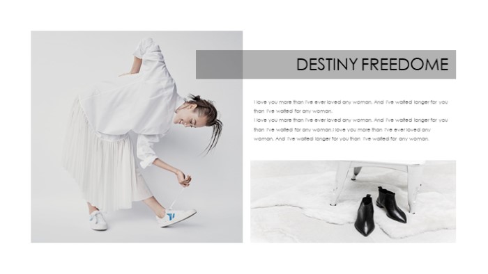 简洁时尚大气简约清新杂志模板