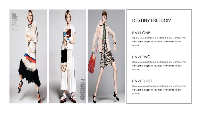 简洁时尚大气简约清新杂志模板