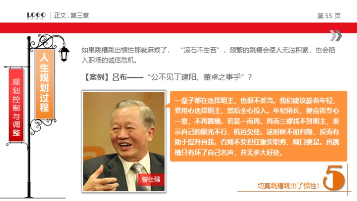 简洁时尚清新人生规划培训PPT模板