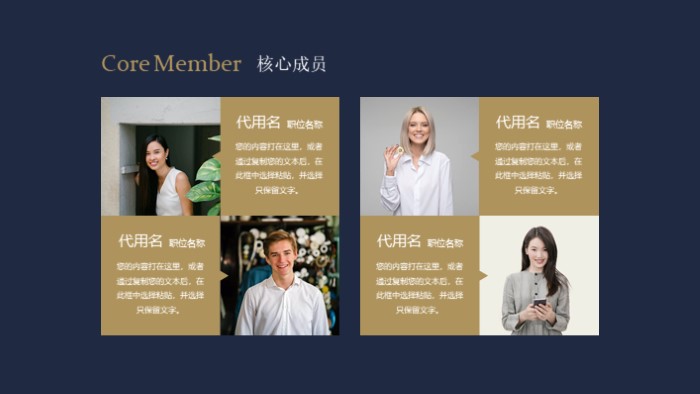 时尚清新大气品牌服务设计案例ppt模板