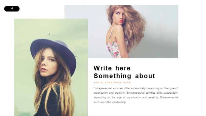 简洁时尚清新杂志风模板