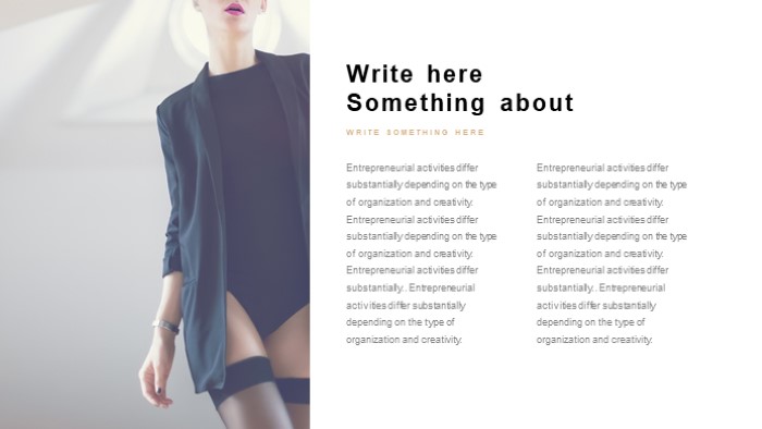 简洁时尚清新杂志风模板