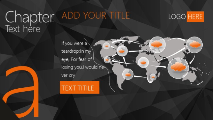 清新简洁大气项目建设历程ppt模板