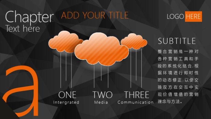 清新简洁大气项目建设历程ppt模板