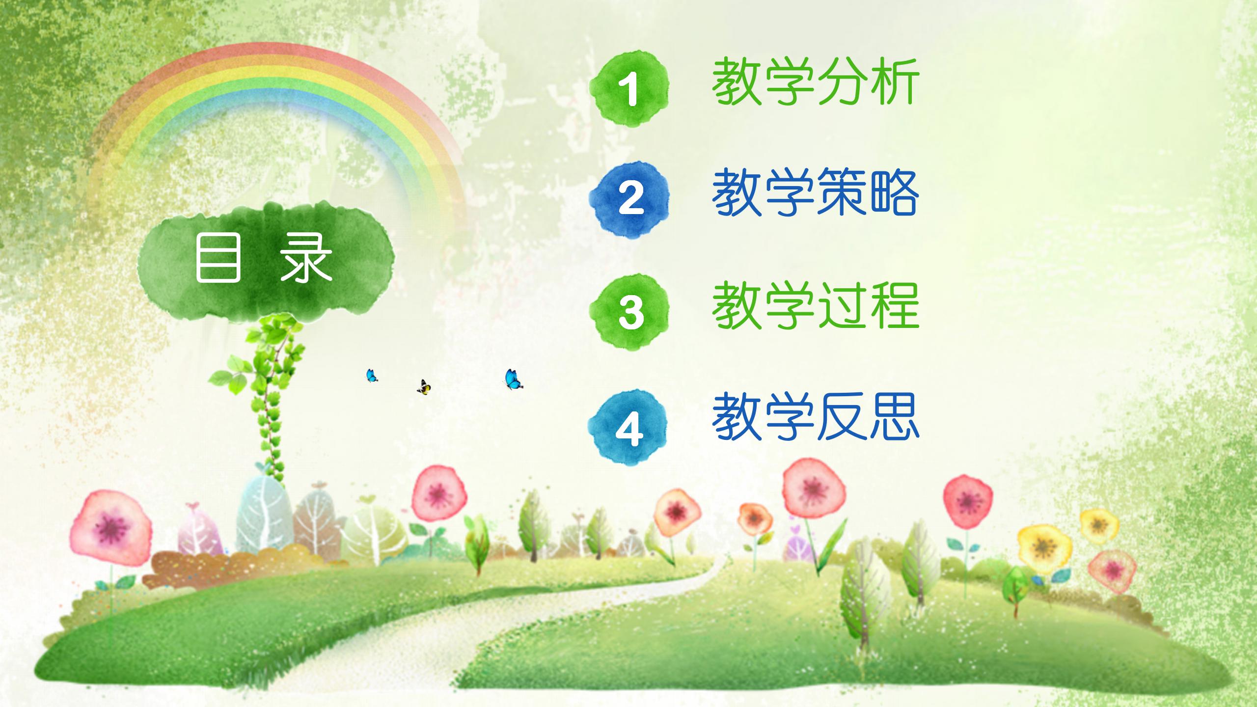 绿色简约教育行业述职报告ppt模板