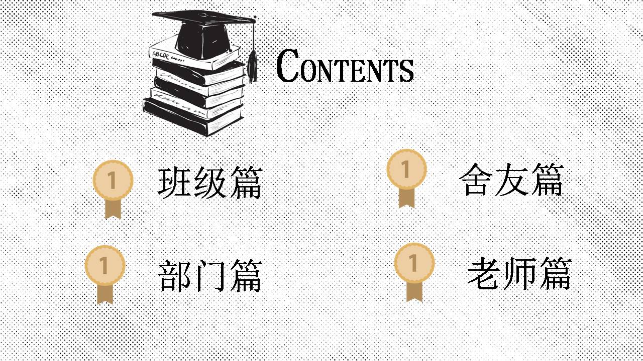时尚清新简洁大学毕业相册PPT动态模板
