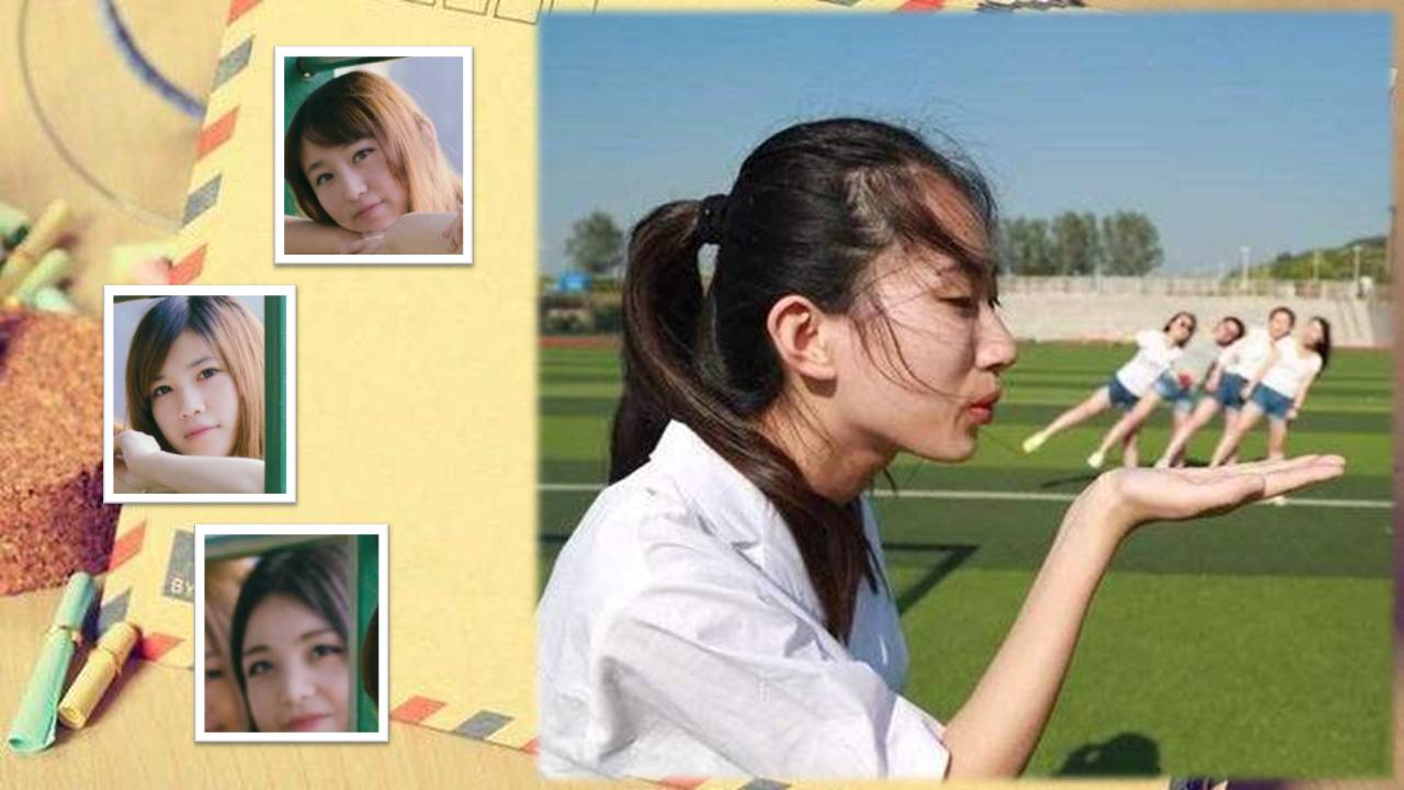 时尚简约大气毕业相册ppt模板