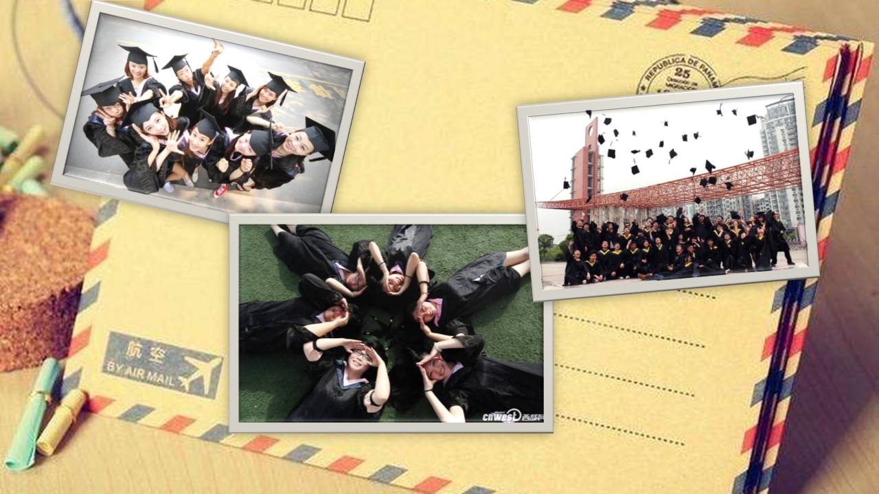 时尚简约大气毕业相册ppt模板