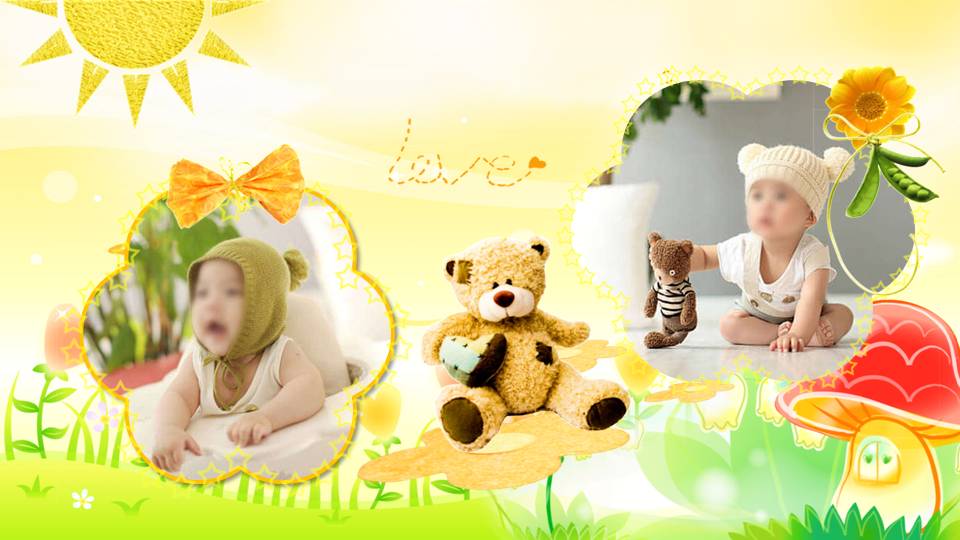 时尚简约大气祝福生日快乐ppt模板