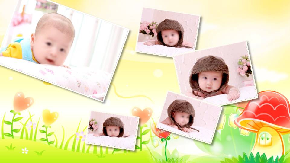 时尚简约大气祝福生日快乐ppt模板