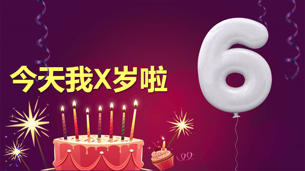时尚简约大气小孩生日ppt模板