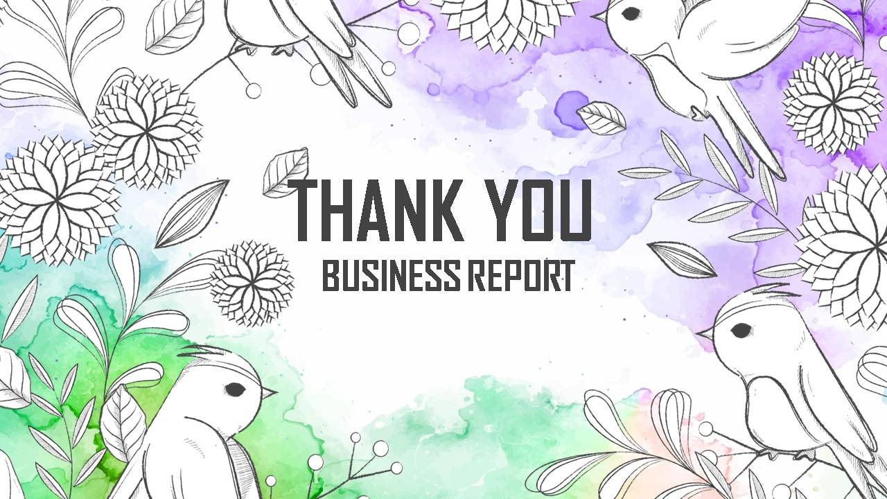 时尚简约大气卡通小动物ppt模板