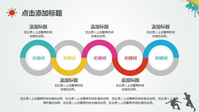 清新简洁大气体育运动课件PPT模板