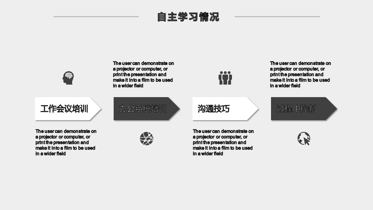 时尚简约大气ppt工作总结述职