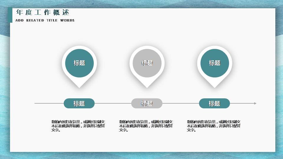 时尚简约大气员工述职报告ppt模板