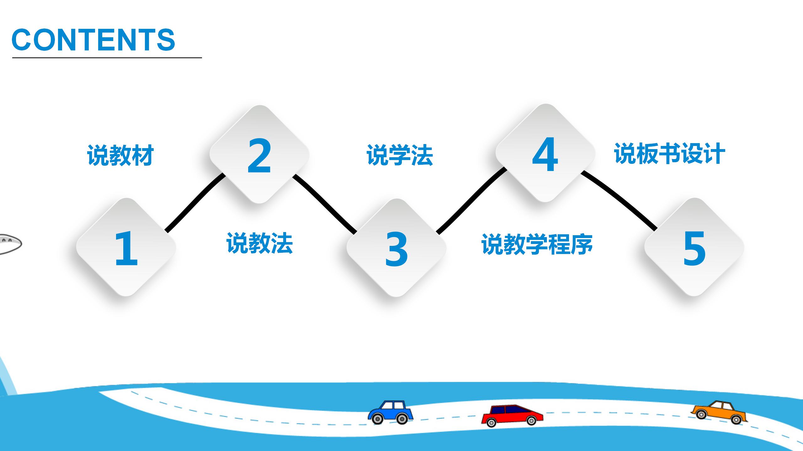 简洁大气清新教师演讲说课PPT模板