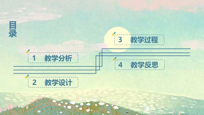时尚清新大气实用教育课件PPT模板