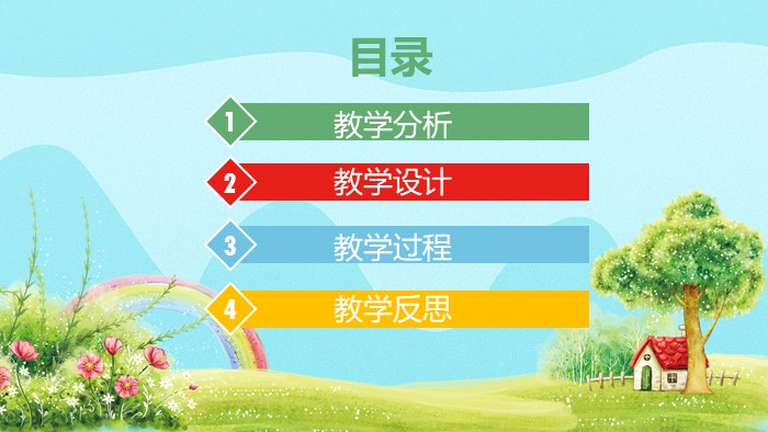 简洁时尚大气老师通用说课模板