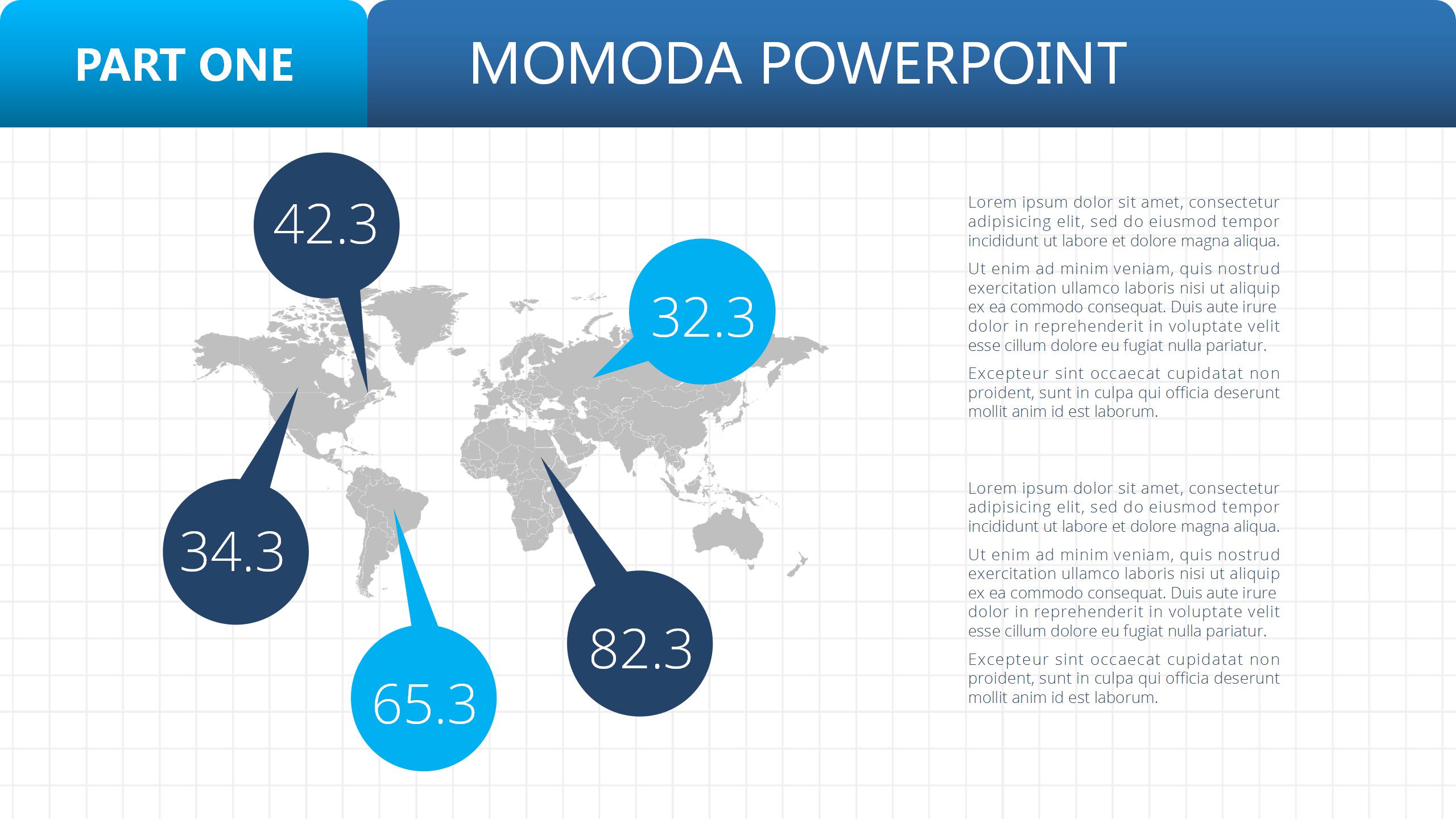 蓝色简约风企业汇报ppt模板